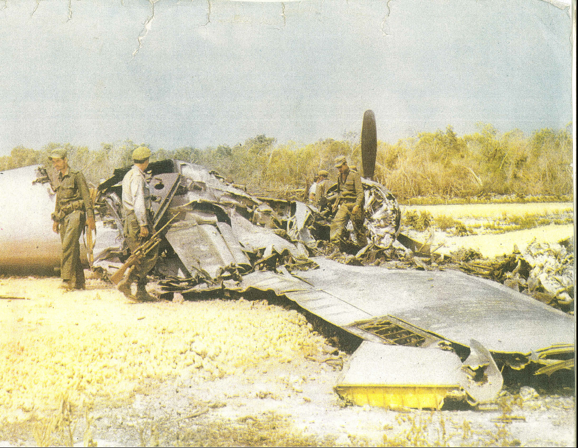 Avion B26 derribado